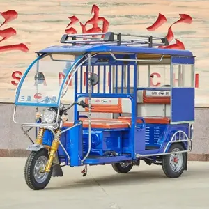 Good Price Farm Three Wheel Passenger Cargo Motor Tricycle right Hand Drive Tricycle Sandi 3 Wheel 2023 New Full Closed Electric