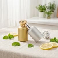 Ensemble de flacons de parfum de luxe vides, design élégant, avec bouchon doré, prix de gros OEM ODM, emballage personnalisé