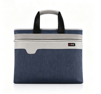 Sac de bureau pour homme, sac à fermeture éclair imperméable, sac de conférence, porte-documents d'avocat, haute qualité, personnalisation du logo