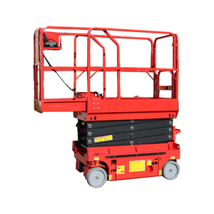 Mini <span class=keywords><strong>Scissor</strong></span> <span class=keywords><strong>Lift</strong></span> Self-propelled Laris Manis, Tinggi Kerja 7.8m, Kapasitas 230kg, Untuk Operasi Bangunan, Dilengkapi Garansi - Product Image 2