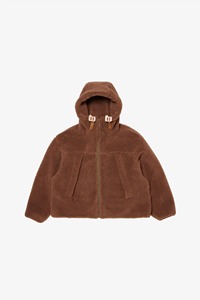 Veste pour hommes en laine mélangée à capuche réglable avec logo personnalisé rembourrée remplie de duvet de canard 90/10 veste en duvet chaude pour hommes - Product Image 5