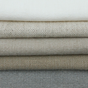 Tissu tissé en mélange de coton 55% lin 45% naturel respirant pour textile à la maison tapisserie d'ameublement teint en plaine pour rideaux housses de coussin - Product Image 1