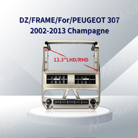 Meihua Cadre d'autoradio de haute qualité 12,3 pouces pour PEUGEOT 307 2002-2013 avec câble et kit de tableau de bord