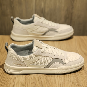 Chaussures de marche pour hommes, respirantes, à semelle épaisse, rehaussantes, décontractées, pour le quotidien et le sport, style couple, tendance et polyvalentes - Product Image 6