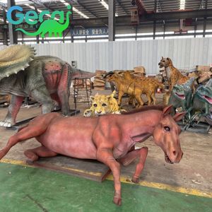 1:1 Lifelike Fur Animal Resin Specimen Horse Ornament Play House Sound Customizable Indoor Commercial Use ISO GECAI GC 002 - Product Image 4
