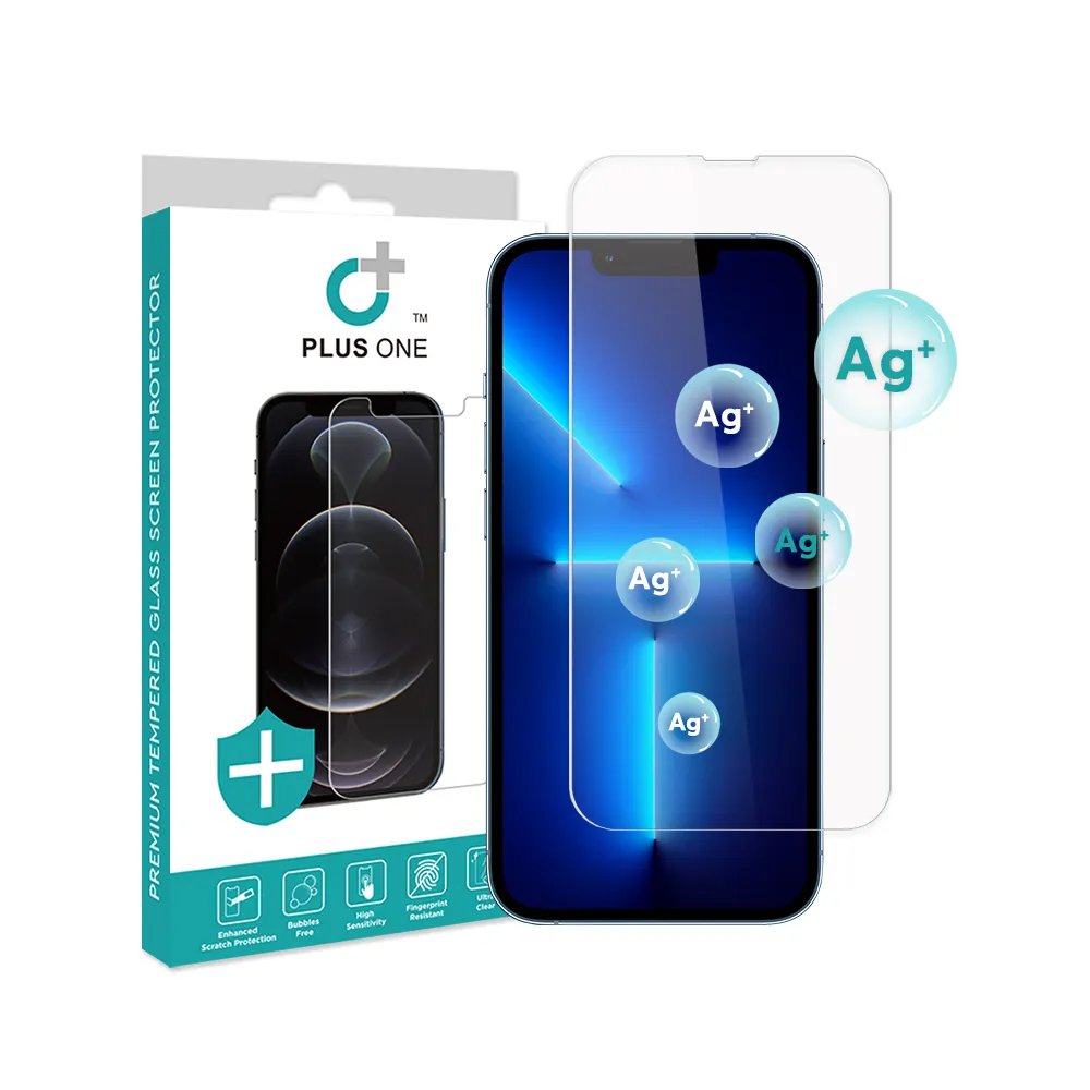 Tempered Glass Mobile Phone Anti Bacterial Screen Protector For iPhone 14 Max 6.7