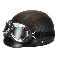 Casque léger vintage en ABS 2026 avec sangle pour lunettes, pour moto, vélo, cyclisme, sécurité, protection, réglable et personnalisable