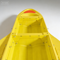 Bateau de pêche pliable en plastique renforcé à montage automatique