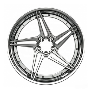 Jantes forgées 2 pièces 17 18 19 20 21 22 pouces en alliage 5x100 5x108 5x112 5x120 5x114.3 PCD brossées polies thermolaquées OEM - Product Image 2
