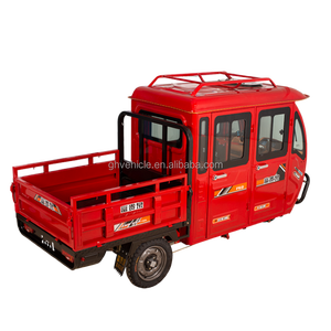 Tricycle électrique à trois roues FGQ PCT-03, cabine de conduite chinoise, grande capacité de charge, ouvert, charge utile de 300 à 400 kg, utilisation de marchandises, cadre en acier, frein à disque avant - Product Image 4