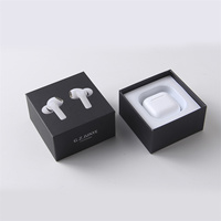 Boîtes cadeaux de conception gratuite OEM d'usine 2 pièces en carton imprimé avec couvercles mallette de rangement portable écouteurs ipods boîte d'emballage en papier