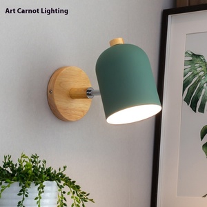 Hiện Đại Bắc Âu tối giản dẫn đèn tường cho nhà máy nhà tùy chỉnh đơn giản Macaron lối đi chiếu sáng sắt cơ thể cho phòng khách phòng ngủ - Product Image 5