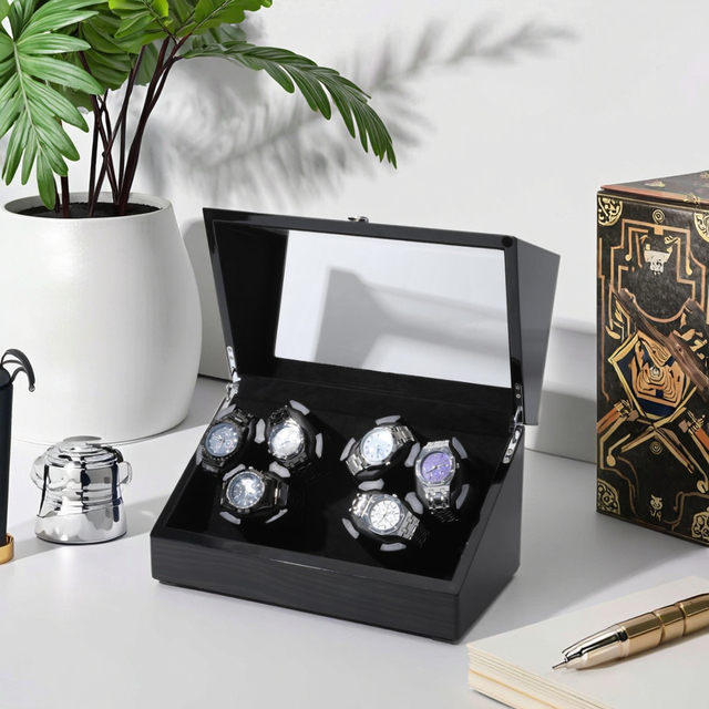 Watch Winder Factory Wholesale High Quality 6 Slots Automatic Watch Winder With Storages
