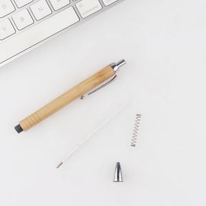 Selling Press Bamboo Ballpoint <b>Pen</b> Promotional Customized Personal Logo Printed for Office Stationery Ball <b>Pens</b> - Product Image 4