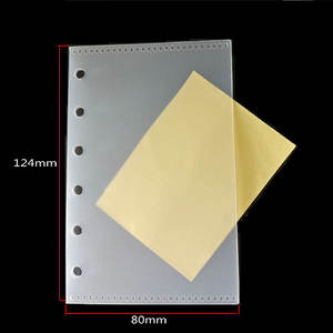 Personnalisation Mini Pocket Size Plastic Savings Challenge Pocket Side Open Cash Envelope Pink Envelope A7 Small Frosted Envelope - Product Image 5