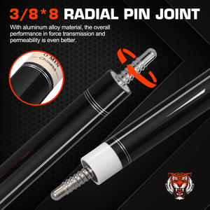 Tacos de billar O'min <span class=keywords><strong>Spider</strong></span> and Roar American Billiards, con eje de arce canadiense y punta de 12.5 mm, ideales para clubes, bares y uso doméstico. - Product Image 5
