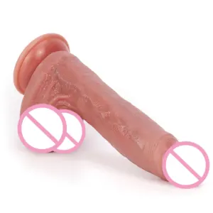 Factory Direct 9 Inch Realistic Dildo Real Skin Feel Dildos Anal Plug With Suction Cup