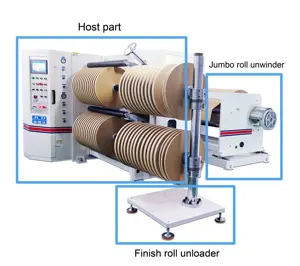 เครื่อง Rewinding เครื่องตัดกระดาษคราฟท์/เครื่องตัดกระดาษความร้อน/เครื่อง Slitter Rewinder