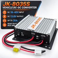 Convertisseur abaisseur de tension DC-DC JK-8035S 18-40V vers 13.8V 35A, transformateur réducteur de tension pour autoradio et unité radio mobile bidirectionnelle
