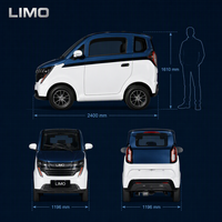 Voiture électrique miniature de haute qualité à 4 roues, cabine fermée, 2 places, voitures électriques entièrement fermées, scooters de mobilité entièrement fermés
