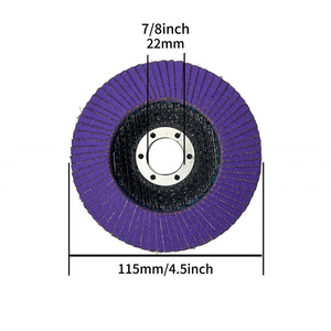 20 Discos de Láminas Cerámicas de 4.5 Pulgadas T29 Grano 60/80 para <span class=keywords><strong>Amoladora</strong></span> Angular, Pulido de Acero Inoxidable y Metal, Envío Gratis desde Stock Local en EE. UU. - Product Image 3