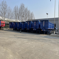 Promotion Fengniao Semi-remorque benne basculante latérale en plastique multi-essieux 25 tonnes 45 m³ usage intensif Shandong Prix promotionnel