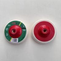 Outil abrasif en feutre, disque de polissage avec support rouge pour le marbre, 1 pièce, 125mm