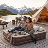 Matelas pneumatique gonflable automatique pour le camping et la randonnée, avec pompe rechargeable intégrée détachable, léger, portable, pliable, de luxe