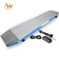 Pinzhi 54 Zoll 12V 6000LM 156LED 108W Notfall-Warnlichtbalken Blinkende Leuchte Dachbeleuchtung mit Controller Verkehrsleitsystem