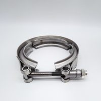 Colliers de serrage en V pour tuyau d'échappement de 3 "avec brides en acier inoxydable SS 304 pour bride Turbo Vband