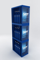 Présentoir à cubes pour vodka Skyy pour 12 bouteilles, présentoir à cubes, glorificateur de cubes