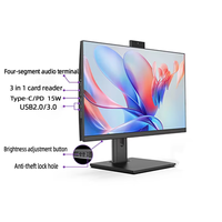 Pantalla LCD giratoria para PC todo en uno Intel 23,8, 256, 8GB, DDR4, GB, SSD, Windows 10 para educación empresarial, uso doméstico, enchufe de la UE