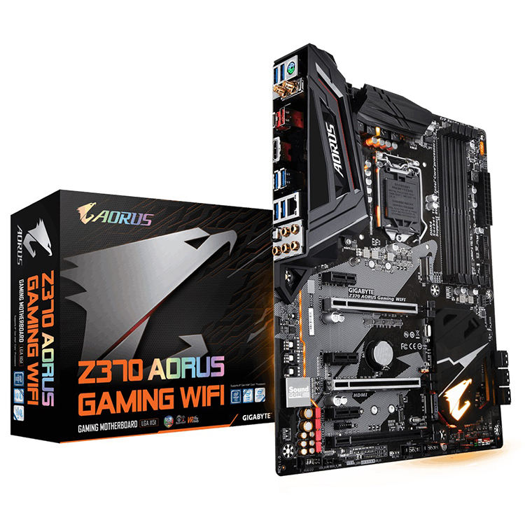 Motherboard GAMING Intel Z370 AORUS Gigabit WIFI, Motherboard digunakan  dengan ATX LGA1151 Motherboard Gaming Intel Z370