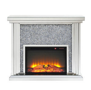Modern Luxury MDF Wood <b>Console</b> Table Cabinet with <b>Mirrored</b> Fireplace Design for Living Room and Hotel Storage Home Furniture - Product Image 3