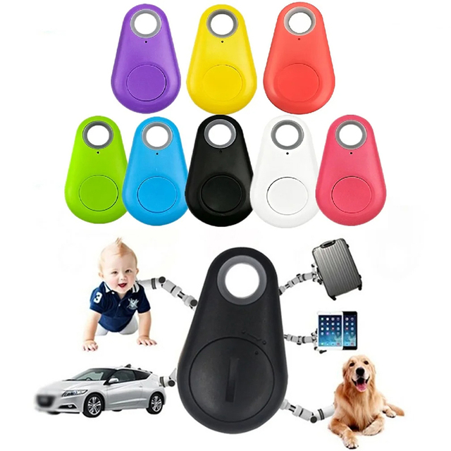 Mini Smart Bluetooth 4.0 Cat Pet GPS Tracker for Dogs Anti-lost Alarm Tag Wireless Child Bag Wallet Key Finder Locator