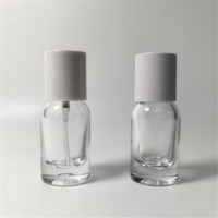 Flacon de parfum vide de 10 ml en verre sodocalcique, contenant cylindrique avec bouchon à vis et fermeture à baïonnette, pulvérisateur de laboratoire style Q