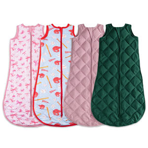 ถุงนอนของเด็กทารกทำจากไม้ไผ่ออร์แกนิกถุงนอนแบบแขนกุดเป็นมิตรต่อสิ่งแวดล้อมถุงนอนทารกแรกเกิดปรับแต่งได้ตามต้องการ - Product Image 1