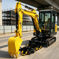 Nouvelle arrivée : mini-excavatrice EPA de 3,5 tonnes, moteur diesel Kubota V1505, godet de 0,08 m³, excavatrice compacte pour entrepreneur