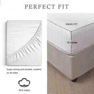 Drap-housse Queen Size en Coton Pur Argenté Biologique 400TC Écologique pour Mise à la Terre, Toutes Saisons, pour une Maison Saine - Product Image 3