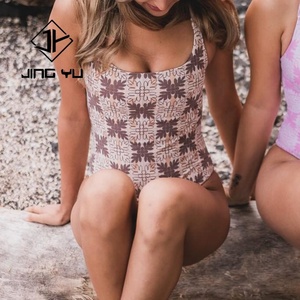 OEM Swimwear and Beachwear <b>Printed</b> Back Hollow One-piece Swimsuit Custom Eco-friendly Nylon Swimsuit One-piece - Product Image 2