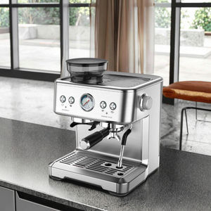 Macchina per Caffè Espresso Professionale 3-in-1 <span class=keywords><strong>con</strong></span> <span class=keywords><strong>Macinacaffè</strong></span> Elettrico per Casa e Hotel, 20 Bar, Approvazione CE e RoHS - Product Image 3