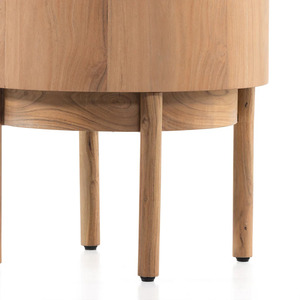 Wooden Side Table Eco Friendly Solid Wood End Table Handmade Furniture Sustainable Design Modern Dining Living Room Bedroom - Product Image 3