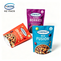 Sachets personnalisés imprimés de qualité alimentaire, métallisés, à fermeture éclair, avec fenêtre, pour fruits de mer, poisson, snacks, anchois séchés, crevettes, noix