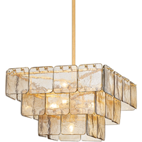 Lustre moderne de haute qualité et luxueux pour escalier, luminaires suspendus pour restaurant, villa, salon, grande lampe à suspension en verre