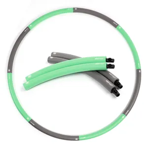 Vendita calda hula circle estraibile cerchio pesi di marca 2024 nuovo Hula hoop rimovibile fitness per la perdita della vita cutomizatio
