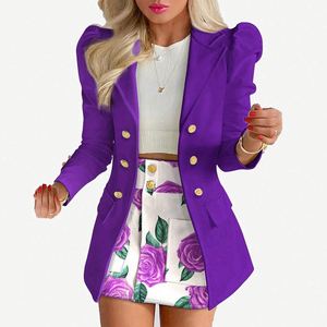 Conjunto de poliéster transpirable de secado rápido, ecológico, de corte regular, largo completo, liso, informal, para mujer, estilo europeo-americano, para todas las estaciones. - Product Image 4