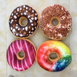 (Nóng) Gối Donut 3D Sang Trọng Đồ Chơi Nhồi Bông Búp Bê Donut Gối Vỏ Sô Cô La Sang Trọng Sofa Và Gối Ghế