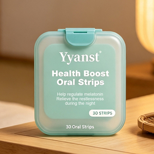 Bandes buccales OEM ODM en gros pour la santé, 30 unités, étui portable en plastique, complément apaisant pour la nuit et la calmarie avant le sommeil - Product Image 5