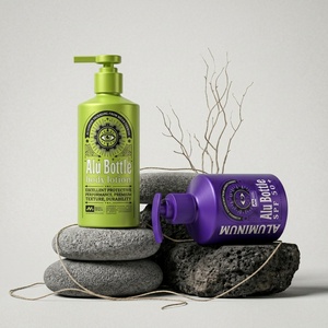Refillable Matte Aluminum <b>Pump</b> <b>Bottle</b> for Body Butter and Lotion Eco-conscious Skincare Packaging Set - Product Image 5