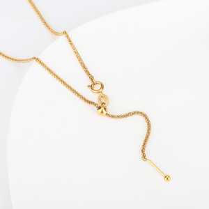 Collar de acero inoxidable chapado en oro de 18K para mujer, cadena multiusos, venta al por mayor de fábrica - Product Image 2